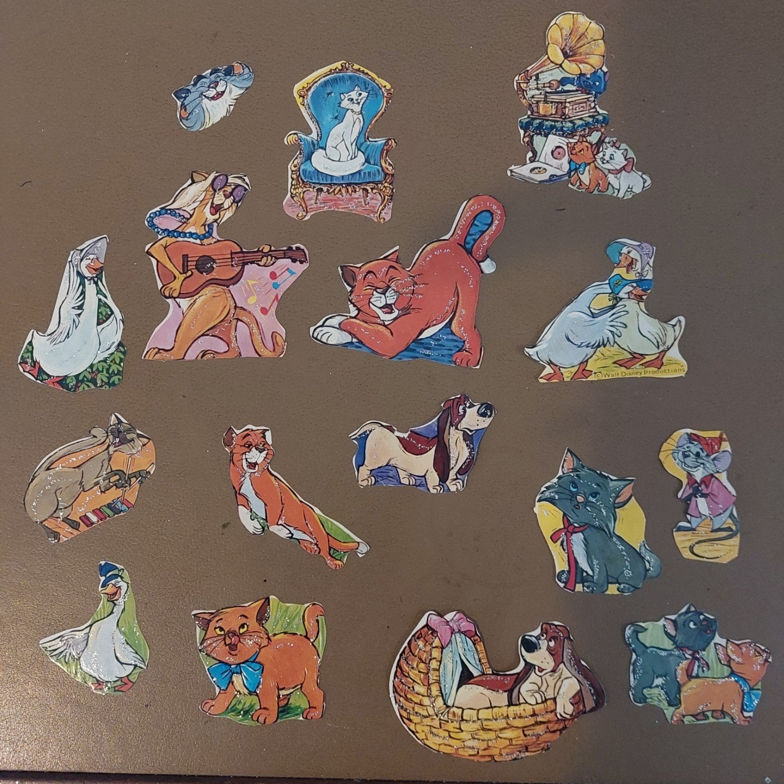Zeldzame oude  Disney Poëzie Plaatjes: Aristo cats, Verzamelen, Ophalen of Verzenden