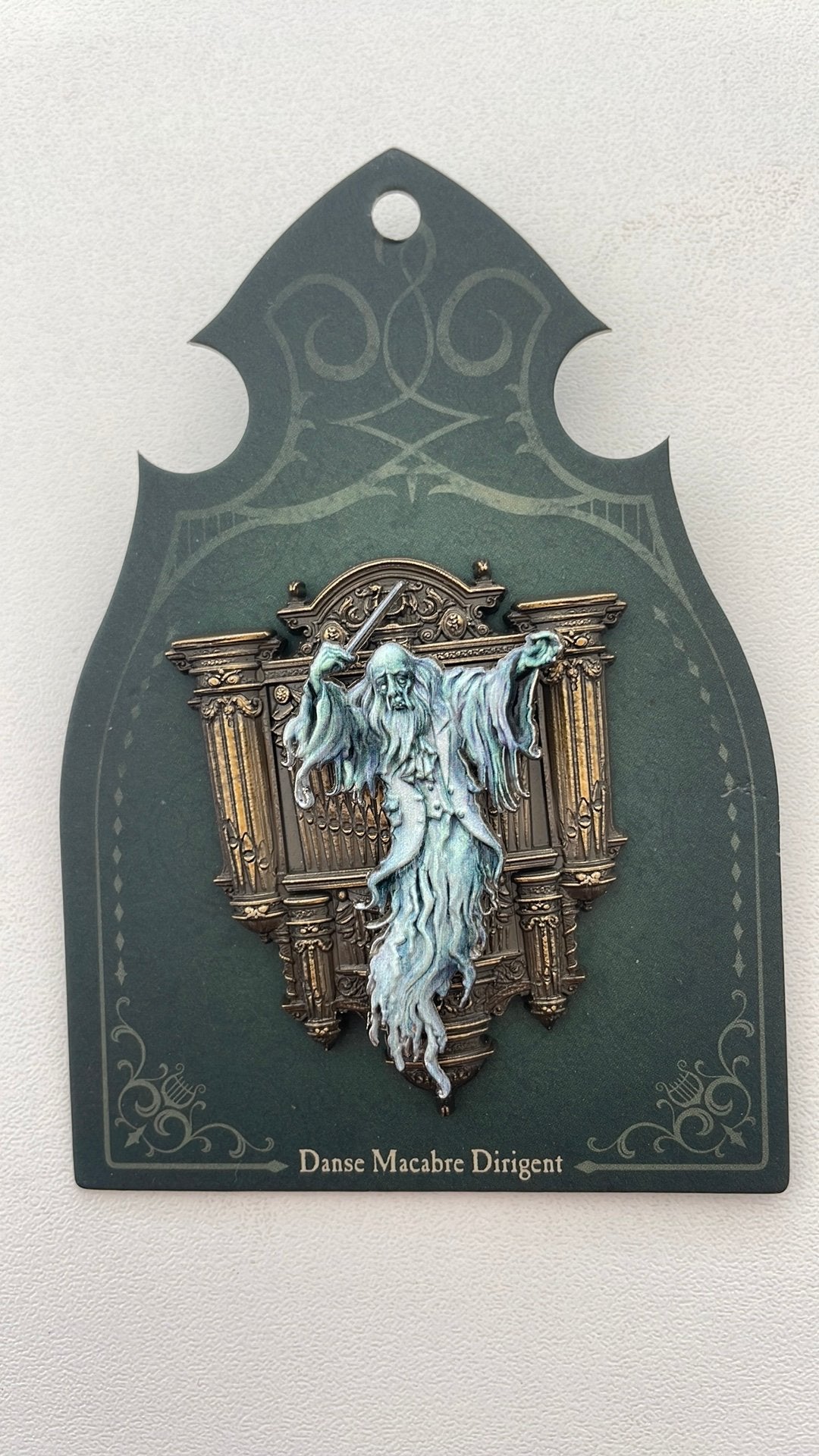 Efteling pin Danse Macabre Dirigent op kaartje EPP 480, Ophalen of Verzenden, Nieuw, Button of Speldje