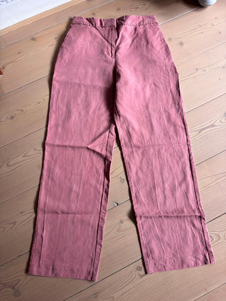 Zara fijne terracotta kleur broek dames maat M, Ophalen of Verzenden, Maat 38/40 (M), Lang