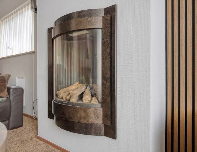 Inbouw gashaard Faber, Huis en Inrichting, Haarden, Ophalen, Zo goed als nieuw, Inbouwhaard, Gashaard