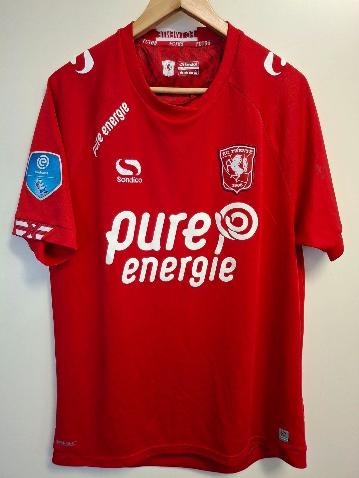 Fc Twente Match Worn Thuisshirt Richard Jensen 2017-2018, Ophalen of Verzenden, Shirt