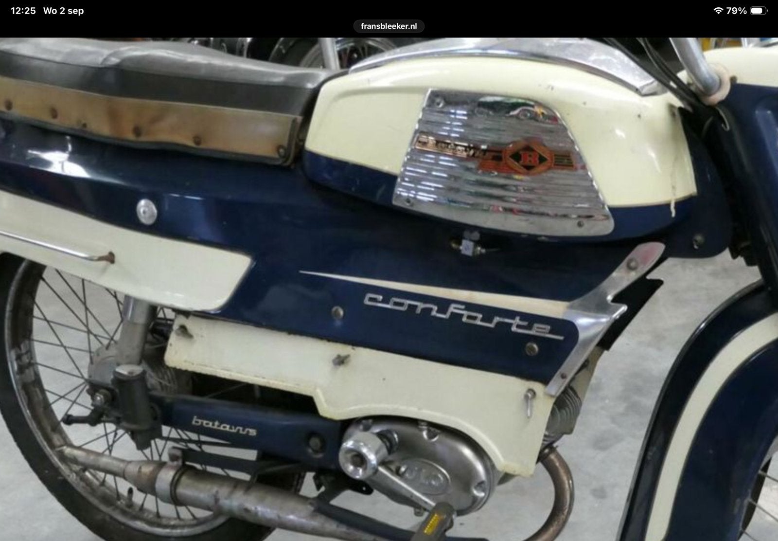 CHROMEN SIERSTRIPS MOTORSCHERMEN BATAVUS CONFORTE ZELDZAAM !, Fietsen en Brommers, Brommeronderdelen | Oldtimers, Ophalen of Verzenden