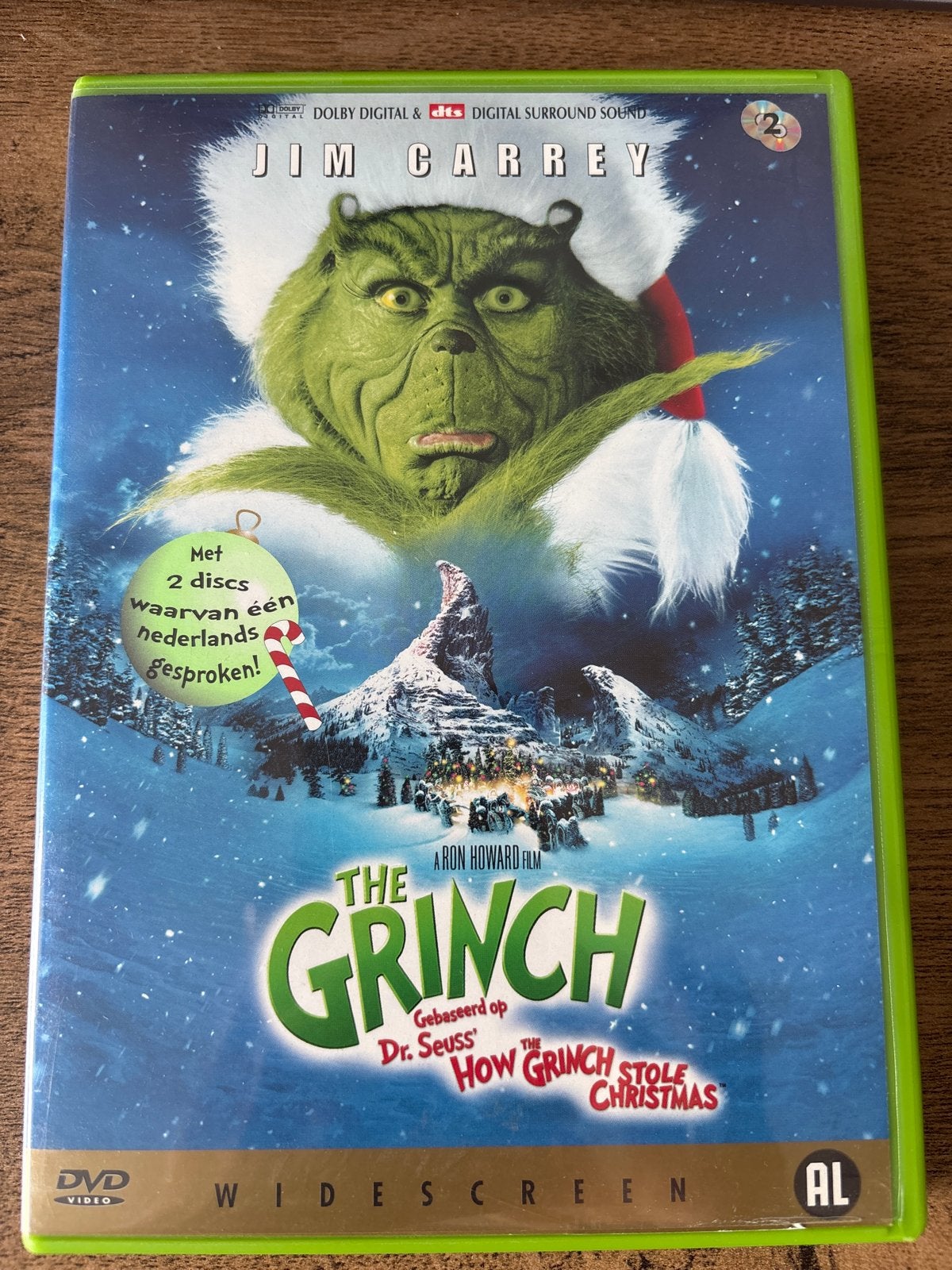 The Grinch DVD - Kerstfilm met Jim Carrey (Nederlands gespro, Cd's en Dvd's, Dvd's | Kinderen en Jeugd, Gebruikt, Alle leeftijden