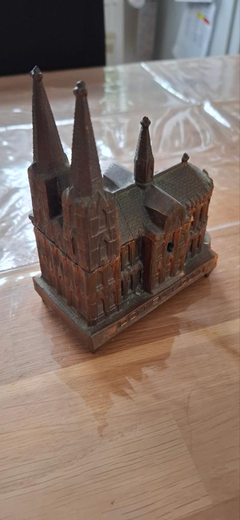 Muziekdoos Dom van Keulen, brons/koper, West-Duitsland, Antiek en Kunst, Verzenden