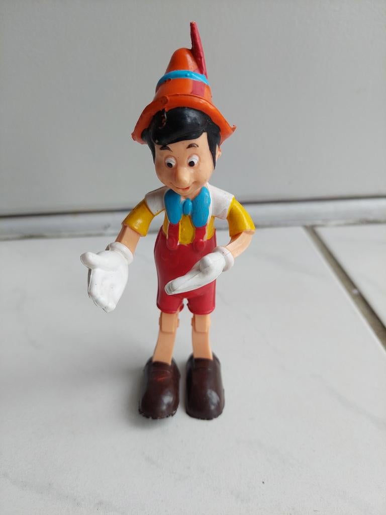 Vintage Pinokkio Flexie BRABO pop jaren '70 Disney, Verzamelen, Disney, Ophalen of Verzenden, Overige figuren, Zo goed als nieuw