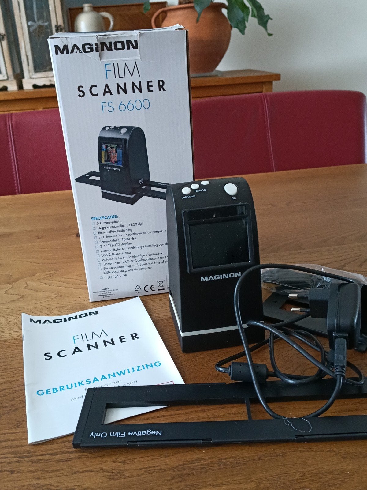 Maginon Filmscanner FS 6600 - Zo goed als nieuw, Ophalen of Verzenden, Zo goed als nieuw, Diascanner, Maginon
