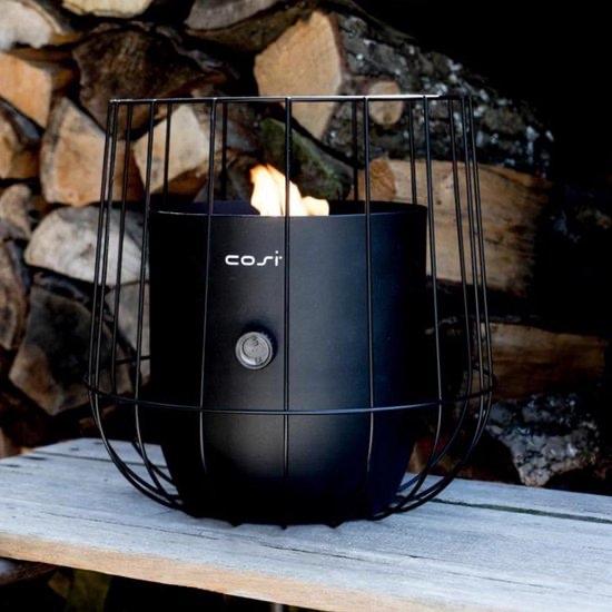 Cosi tafelhaard Cosiscoop 31 cm - Zwart incl gaspatroon, Tuin en Terras, Ophalen, Zo goed als nieuw, Vuurkorf