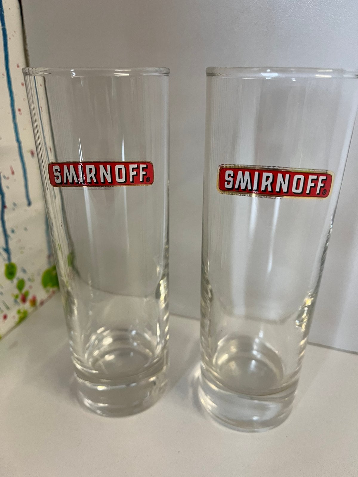 Smirnoff glazen set van 2 glazen, Ophalen of Verzenden, Nieuw, Overige typen
