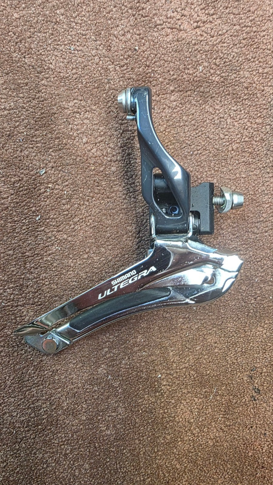 Shimano Ultegra Voorderailleur - Gebruikt, Gebruikt, Ophalen of Verzenden, Derailleur of Ketting, Aluminium