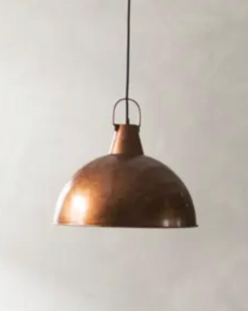 Koperkleurige hanglamp Manja van de Karwei, Ophalen of Verzenden, Zo goed als nieuw, Minder dan 50 cm