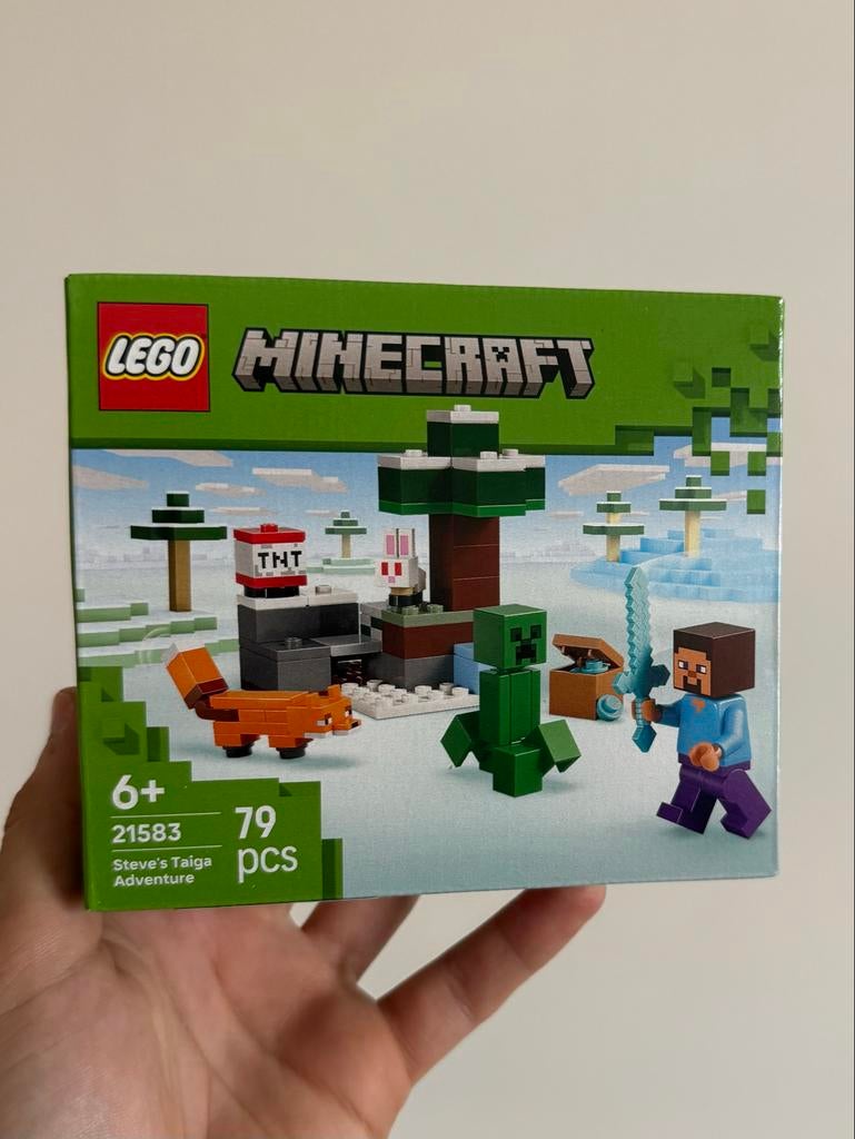 LEGO Minecraft Steve's Taiga Avontuur 21583, Minecraft, Lego, Nieuw, Ophalen of Verzenden