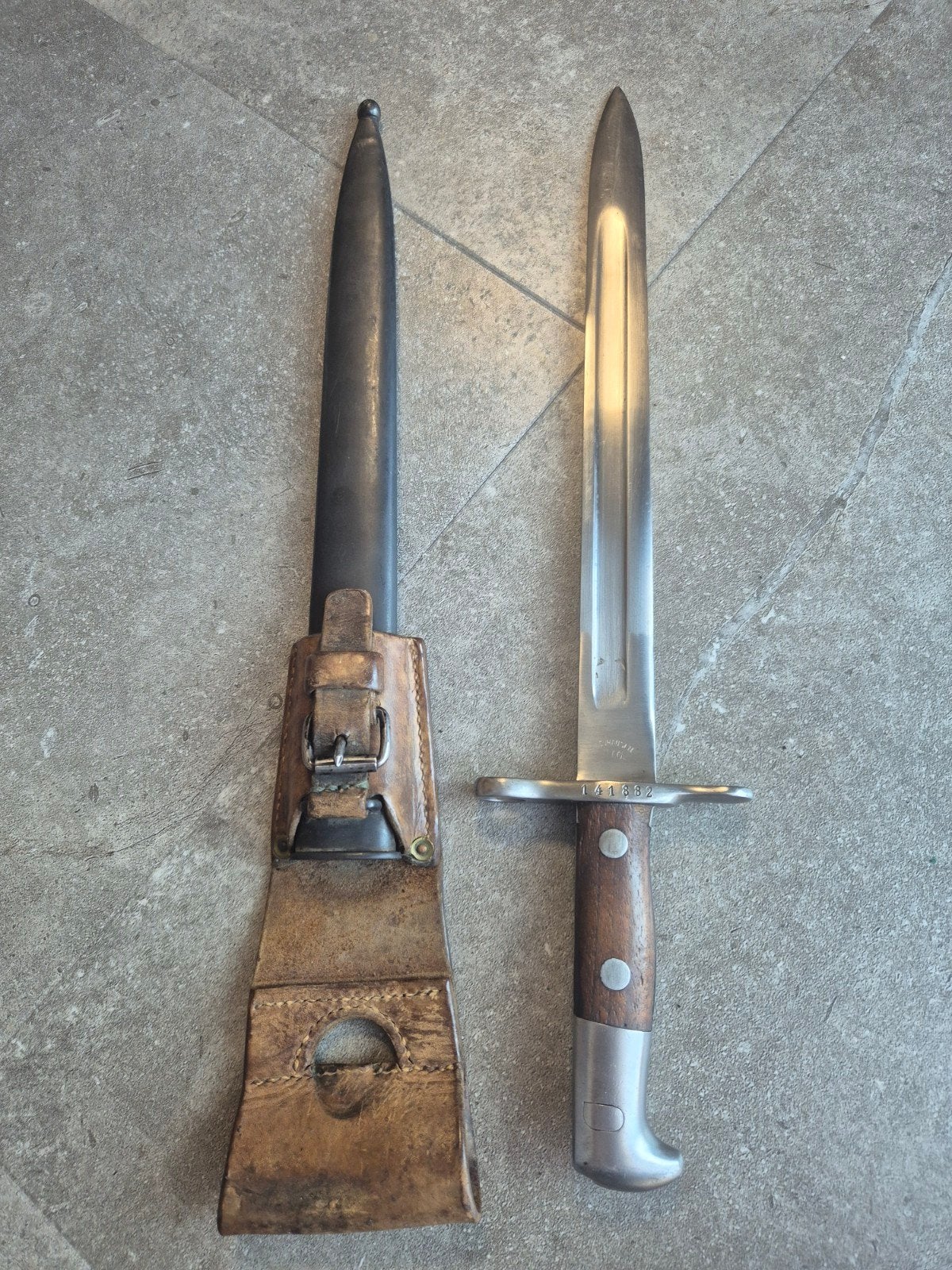 Schmidt rubin bajonet type 2 !!!, Verzamelen, Ophalen of Verzenden, Landmacht, Overige gebieden, Mes of Dolk