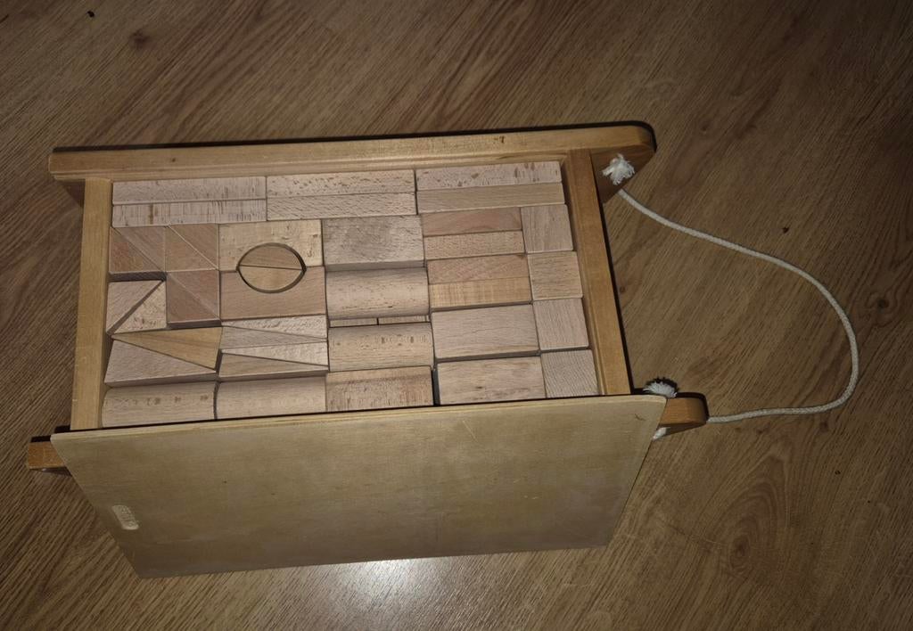 Houten blokkendoos, Ophalen of Verzenden, Zo goed als nieuw