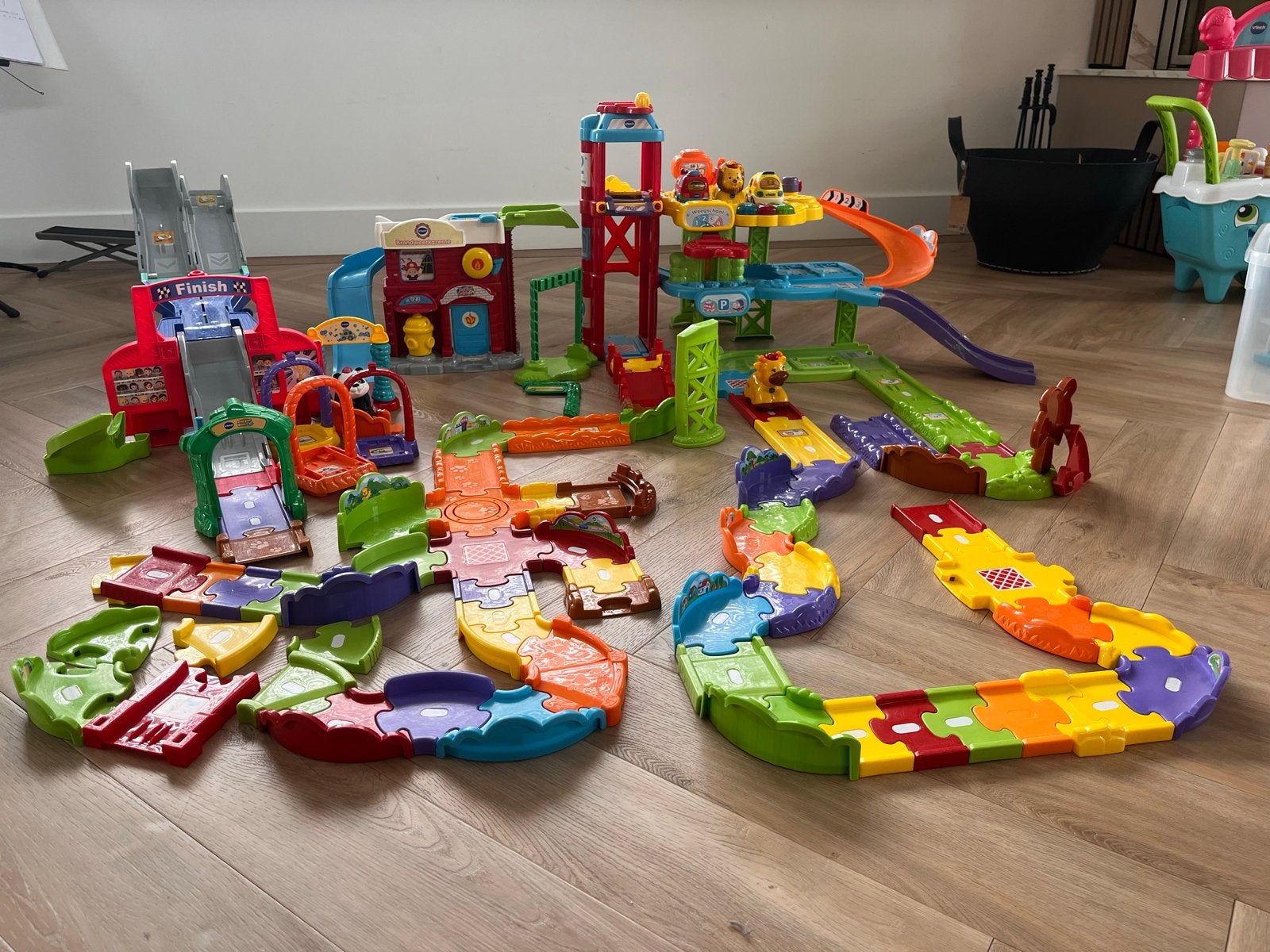 VTech Toet Toet Auto's en Zoef Zoef Dieren set, Ophalen, Gebruikt, Bouwen, Met geluid