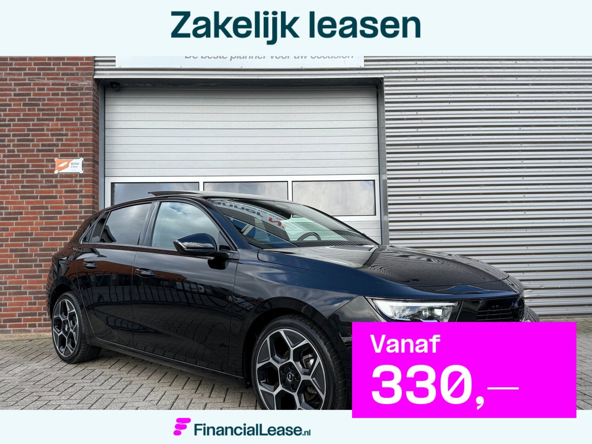 Opel Astra 1.2 Turbo Ultimate! Incl. Btw! 360 Camera! Pano, Dealer onderhouden, Gebruikt, Zwart, 1199 cc