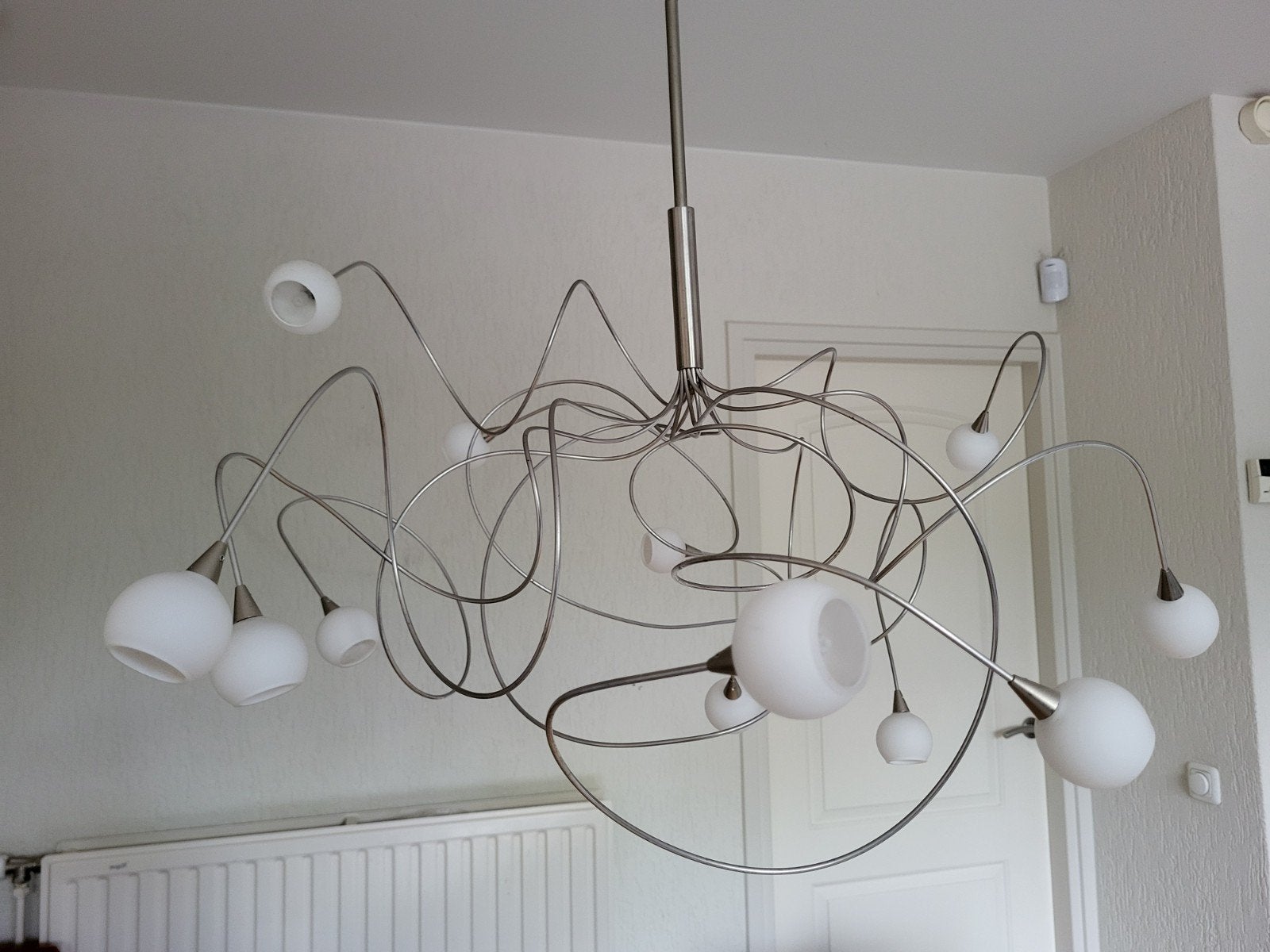 Harco Loor Snowball lamp - vintage Dutch design, Ophalen, Gebruikt, Glas, G4