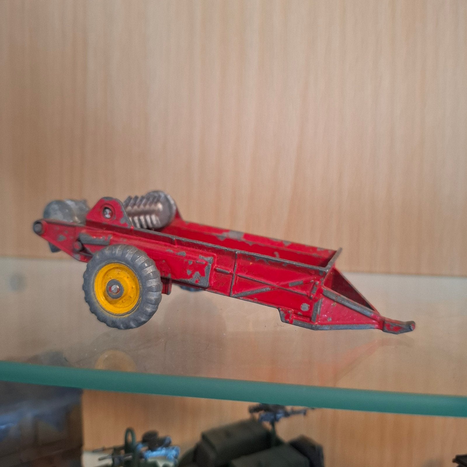 Dinky Toys Massey-Harris Spreader 321 - Vintage Speelgoed, Ophalen of Verzenden, Gebruikt