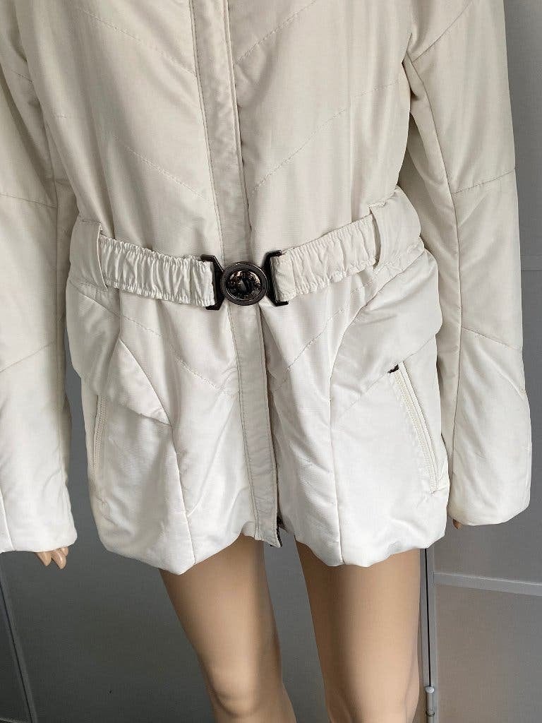 K297 Creenstone maat 40=M/L winterjas jas gewatteerd parka, Maat 38/40 (M), Wit, Creenstone, Ophalen of Verzenden