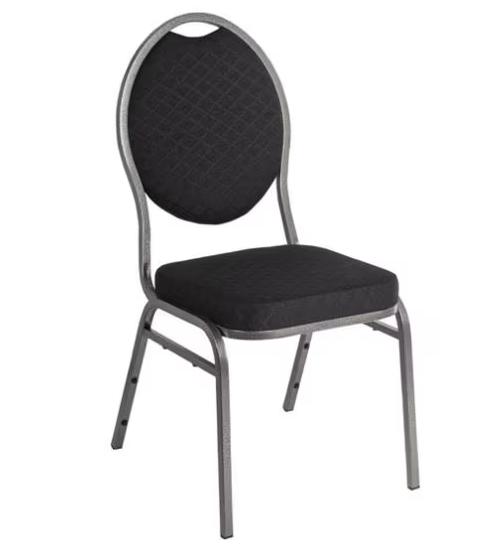 nieuwe Horeca Stapelstoelen - Zwart/Blauw - Stackchairs, Huis en Inrichting, Stoelen, Ophalen, Zwart, Nieuw, Stof