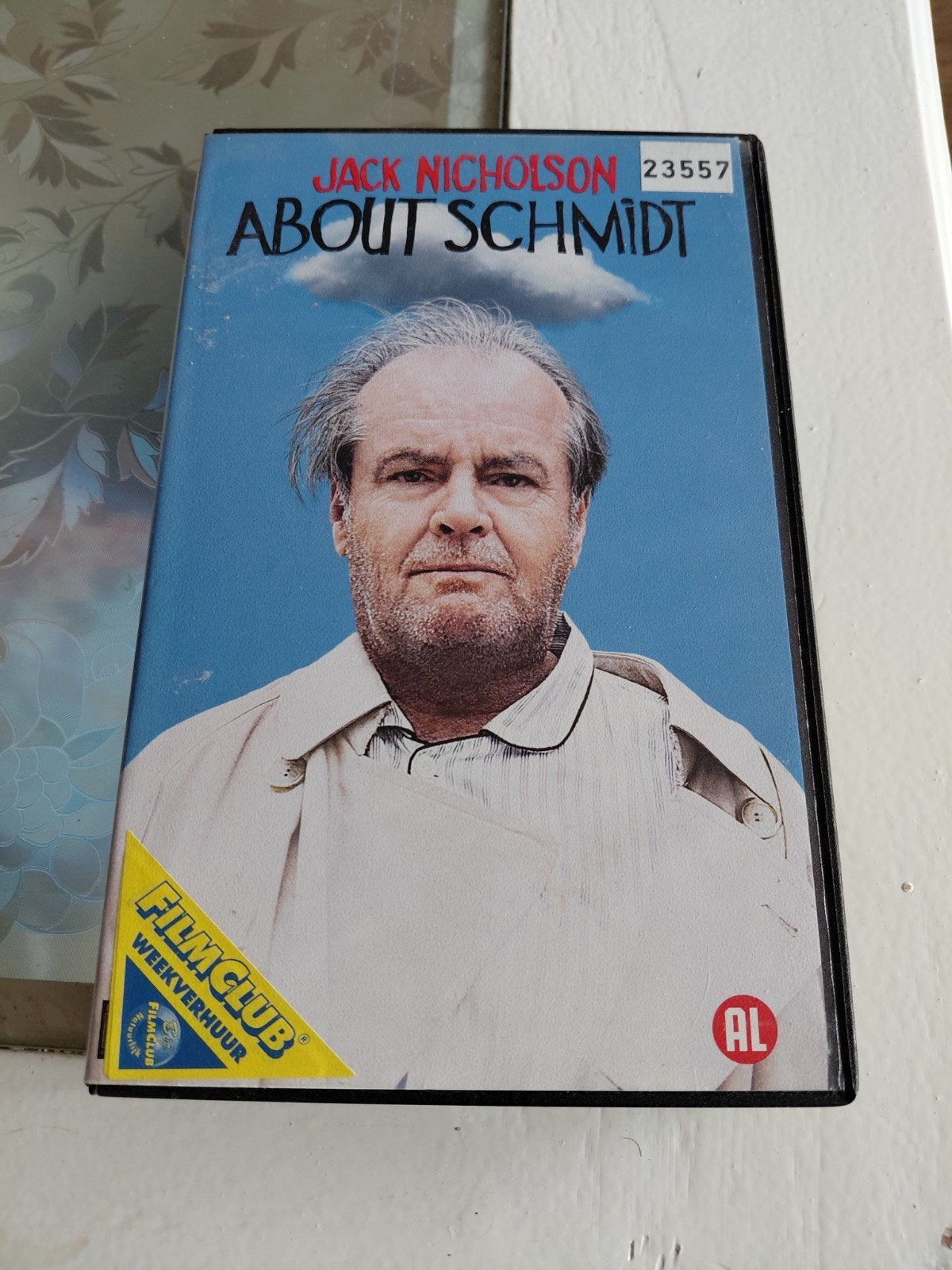 VHS About Schmidt Jack Nicholson FilmClub Ex-Rental Big Box, Gebruikt, Alle leeftijden, Ex-rental, Ophalen of Verzenden