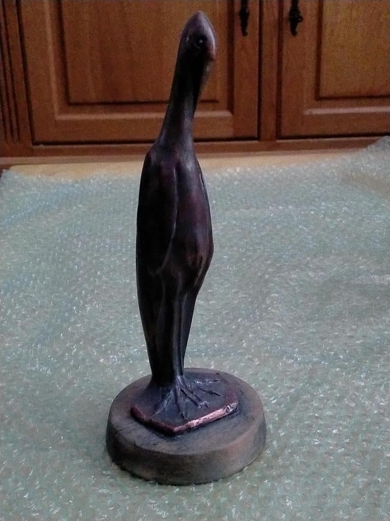 Sculptuur  'Zilverreiger',  Nel Bakema 1930., Ophalen of Verzenden