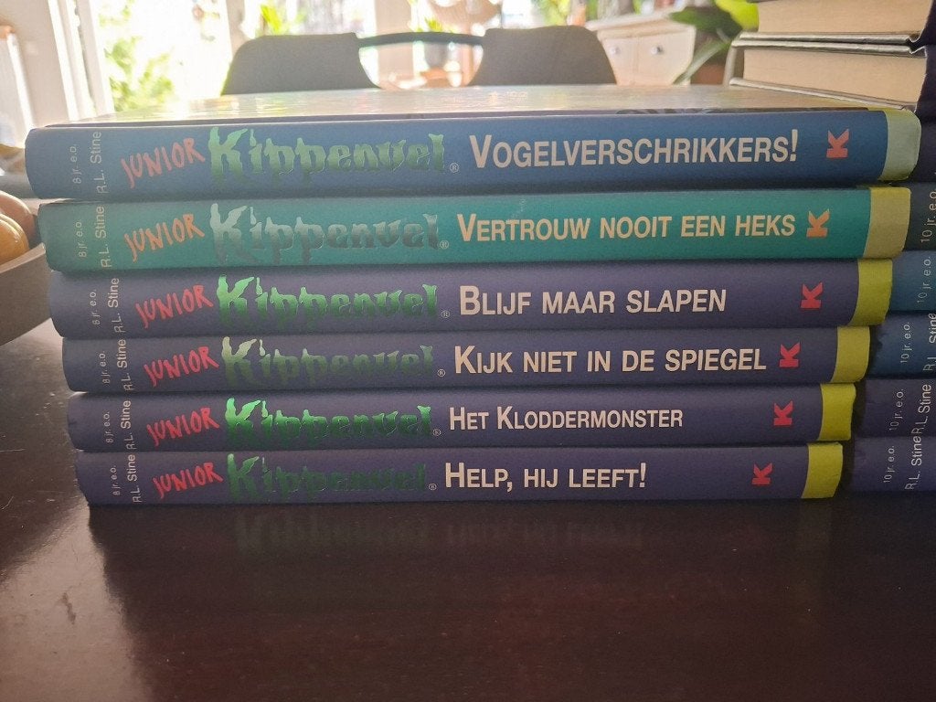 RL Stine - kippenvel junior 6 titels, Boeken, Ophalen of Verzenden, Zo goed als nieuw