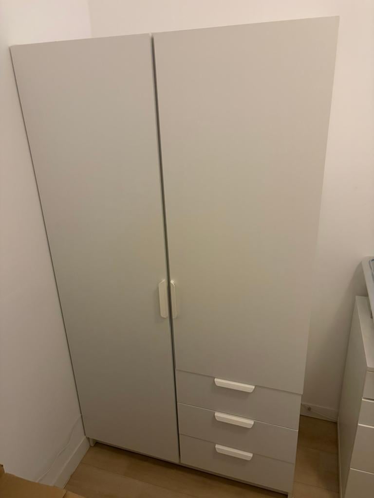 Kledingkast (Jenslev, Jysk), Huis en Inrichting, Kasten | Kledingkasten, Ophalen, 50 tot 100 cm, Zo goed als nieuw, 150 tot 200 cm