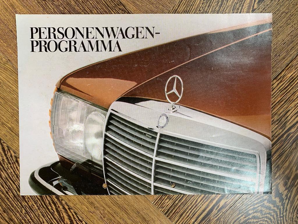 Brochure personenwagen programma Mercedes-Benz 1978, Boeken, Auto's | Folders en Tijdschriften, Zo goed als nieuw, Mercedes, Ophalen of Verzenden