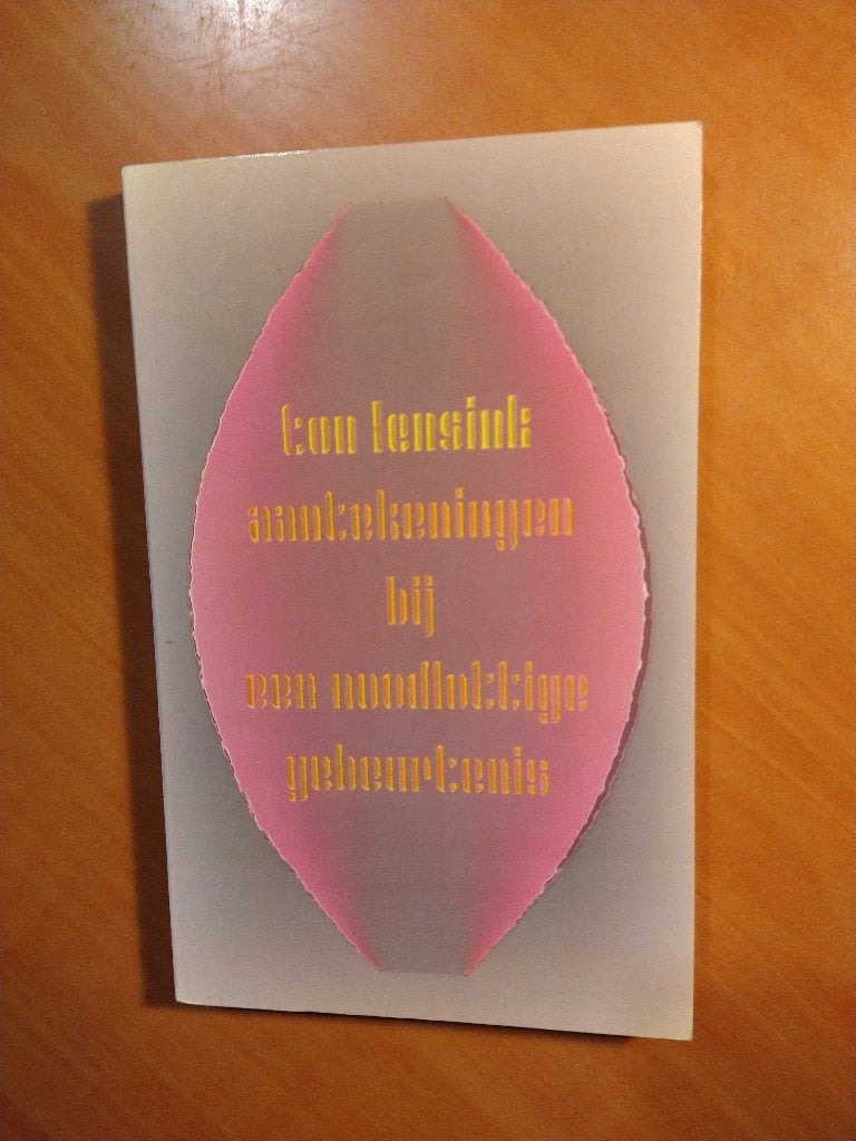 Lensink, Ton. Aantekeningen bij een noodlottige gebeurtenis, Ophalen of Verzenden, Zo goed als nieuw