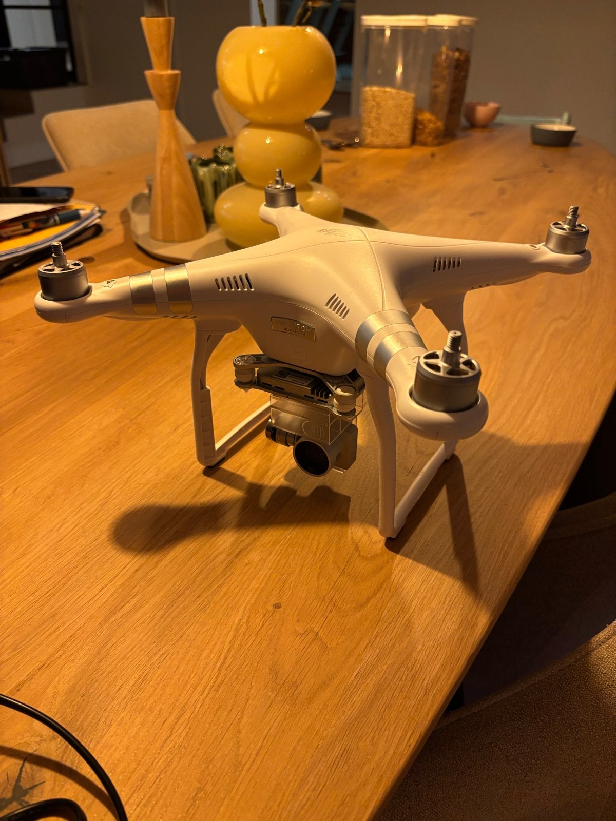 DJI Phantom 3 Advanced - Ongecrasht, 2 accu's defect, Gebruikt, Cameradrone, Ophalen of Verzenden, DJI