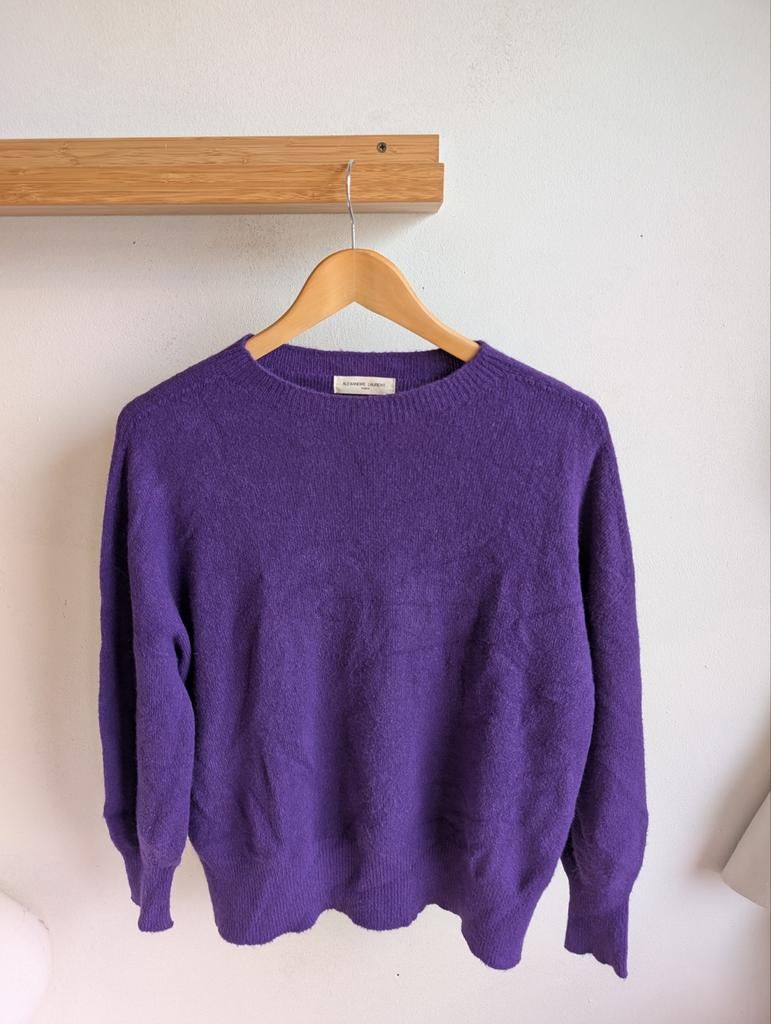 Prachtige paarse winter wollen trui - Alexandre Laurent, Kleding | Dames, Maat 38/40 (M), Paars, Alexandre Laurent, Ophalen of Verzenden