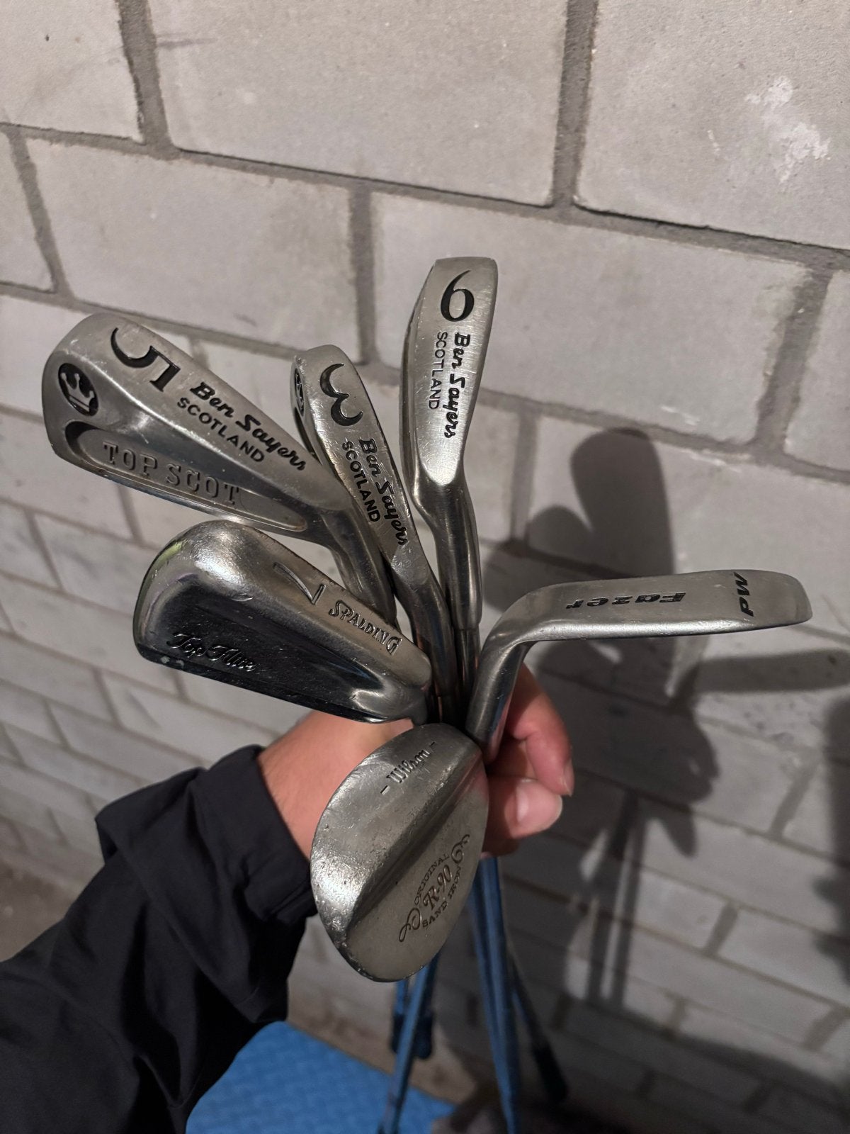 Diverse set golfclubs: Ben Sayers, Spalding, Fazer, Wilson, Ophalen of Verzenden, Gebruikt, Set, Overige merken