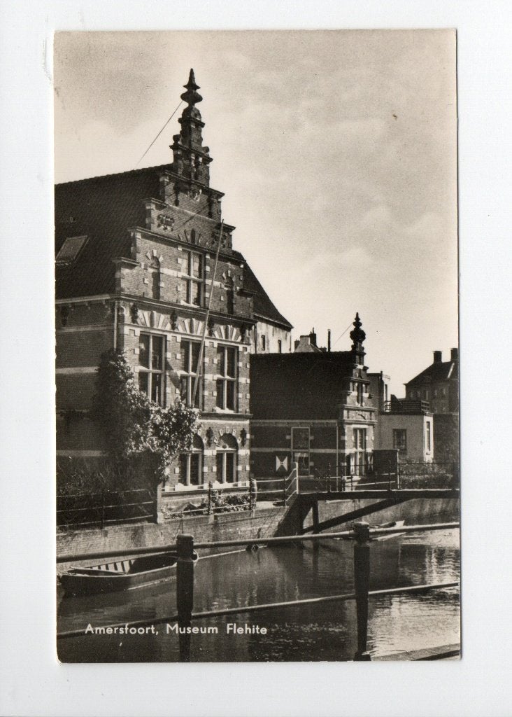 Amersfoort. Oude Ansichtkaart Amersfoort, Museum Flehite, Ophalen of Verzenden, 1940 tot 1960, Ongelopen, Utrecht
