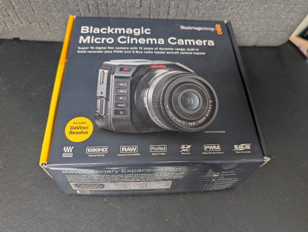 Blackmagic Micro Cinema Camera  (1080 / HD cam.), Full HD, Minder dan 8x, Camera, Ophalen