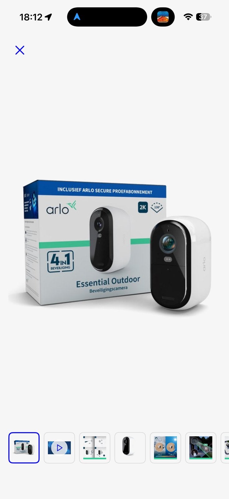 Arlo Essential2 2K beveiligingscamera - 1 IP-Camera, Ophalen of Verzenden, Zo goed als nieuw