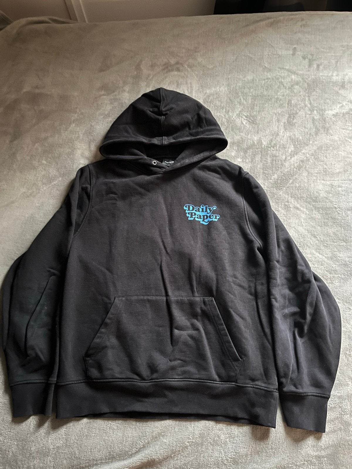 Daily Paper Hoodie Zwart Maat L, Kleding | Heren, Ophalen, Zo goed als nieuw, Maat 52/54 (L), Zwart
