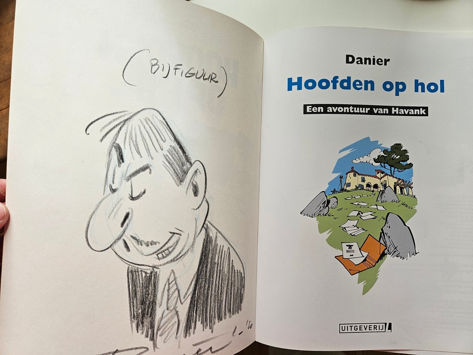 Havank: Hoofden op Hol - met tekening Daan Jippes, Eén stripboek, Ophalen of Verzenden