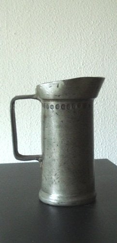 Franse tinnen maat beker ., Antiek en Kunst, Ophalen of Verzenden