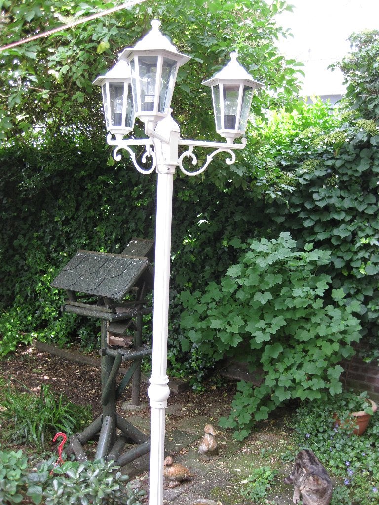 Tuinlantaarn 3 arms, Staande lamp, Ophalen of Verzenden, Netvoeding, 50 tot 250 watt