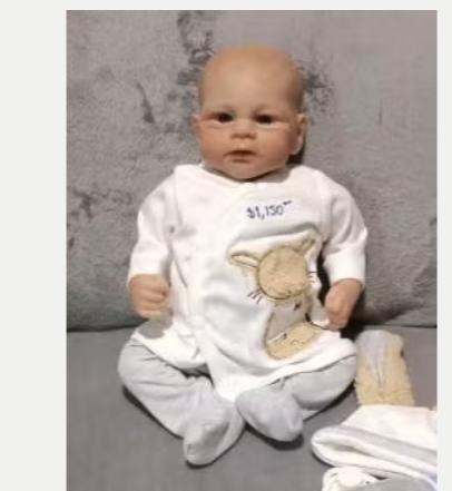 Realistische baby pop levensecht Elijah (48cm), Ophalen of Verzenden, Nieuw, Pop