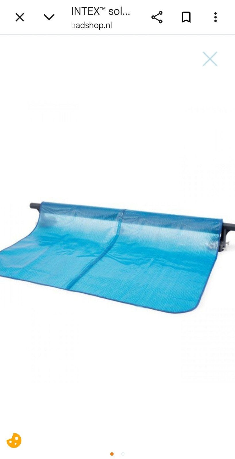 Intex Solar Afdekzeil met oprolsysteem voor zwembad, Tuin en Terras, Zwembad-toebehoren, Ophalen, Gebruikt, Afdekzeil