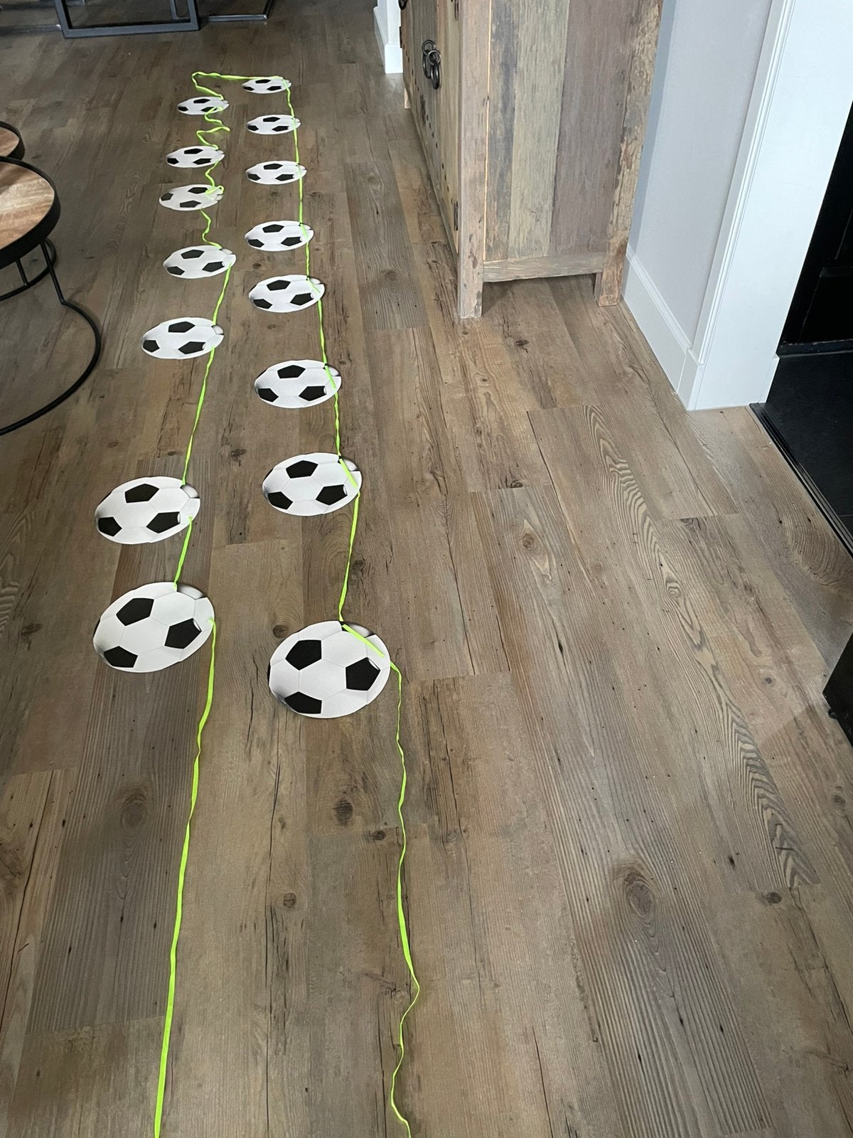 Voetbal slinger, Ophalen, Zo goed als nieuw, Versiering, Verjaardag
