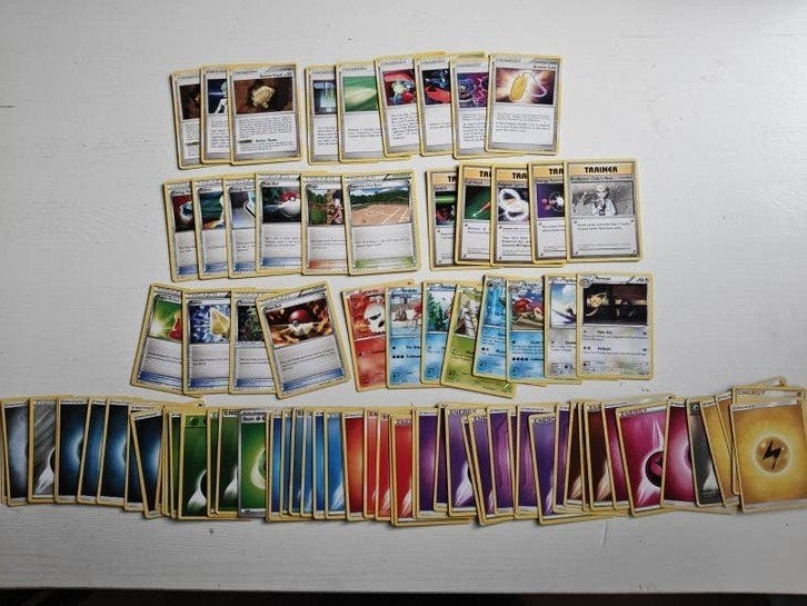 oude trainer kaarten + ~60 energy kaarten, Ophalen of Verzenden