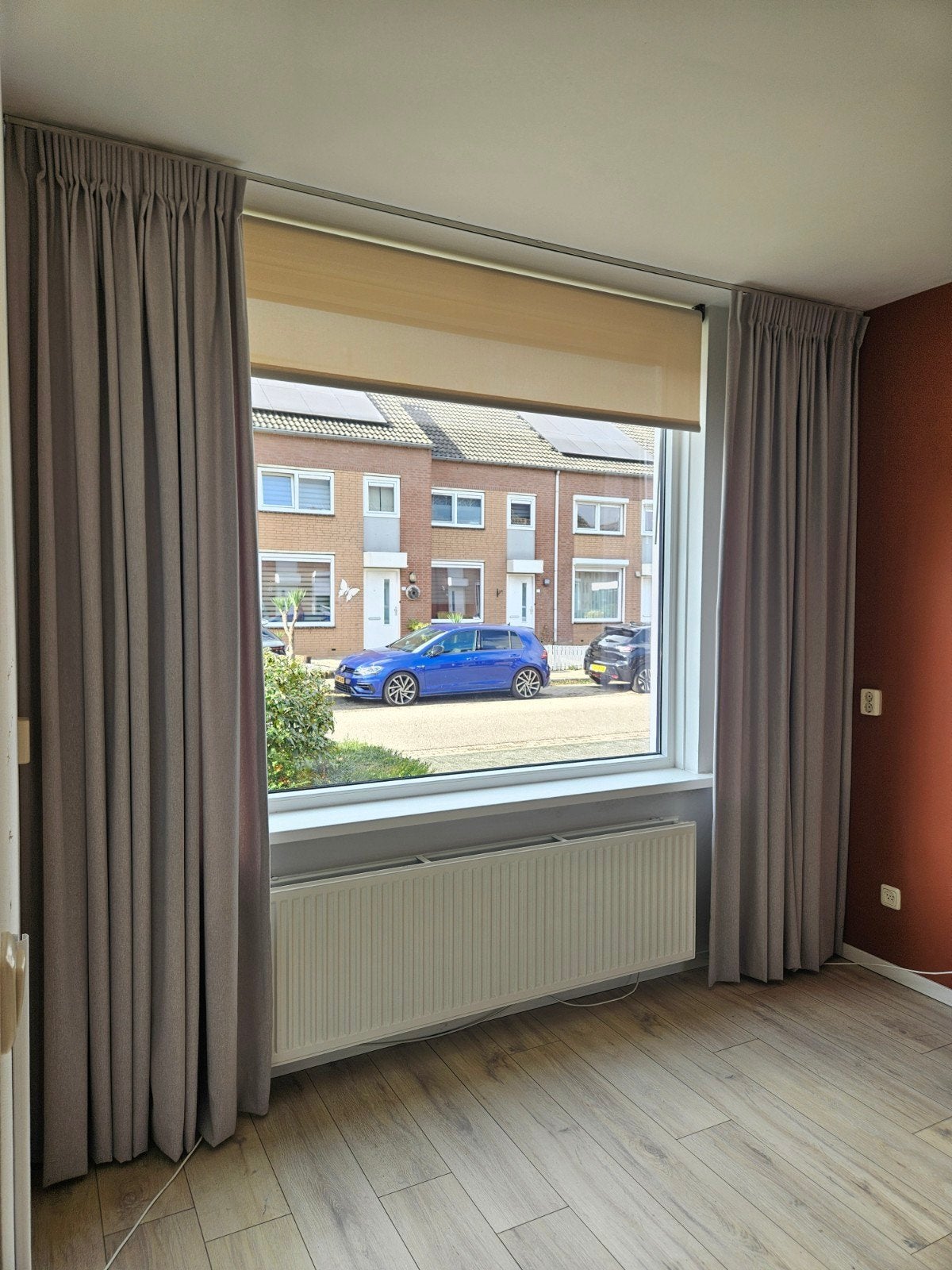 Veneta Rolgordijnen Semi-Transparant Pearl Almond, Ophalen of Verzenden, Zo goed als nieuw, 185 cm, Inclusief montageonderdelen