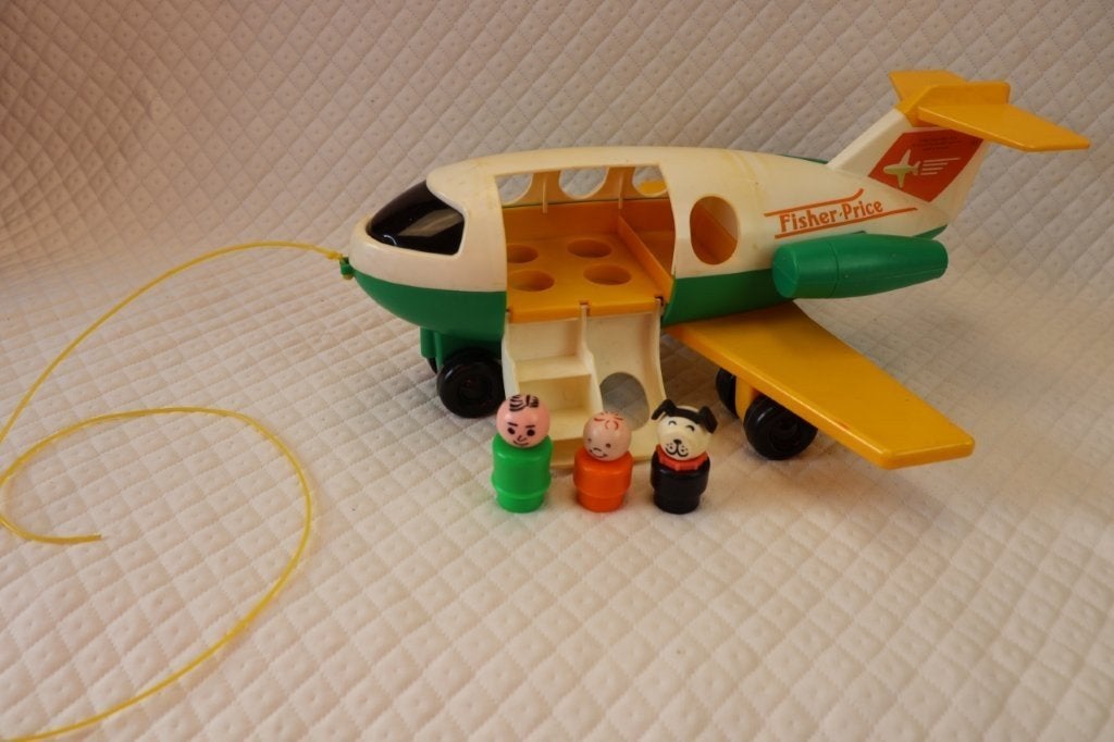 Fisher price original little people - vintage - vliegtuig, Ophalen of Verzenden, Gebruikt, Auto of Voertuig