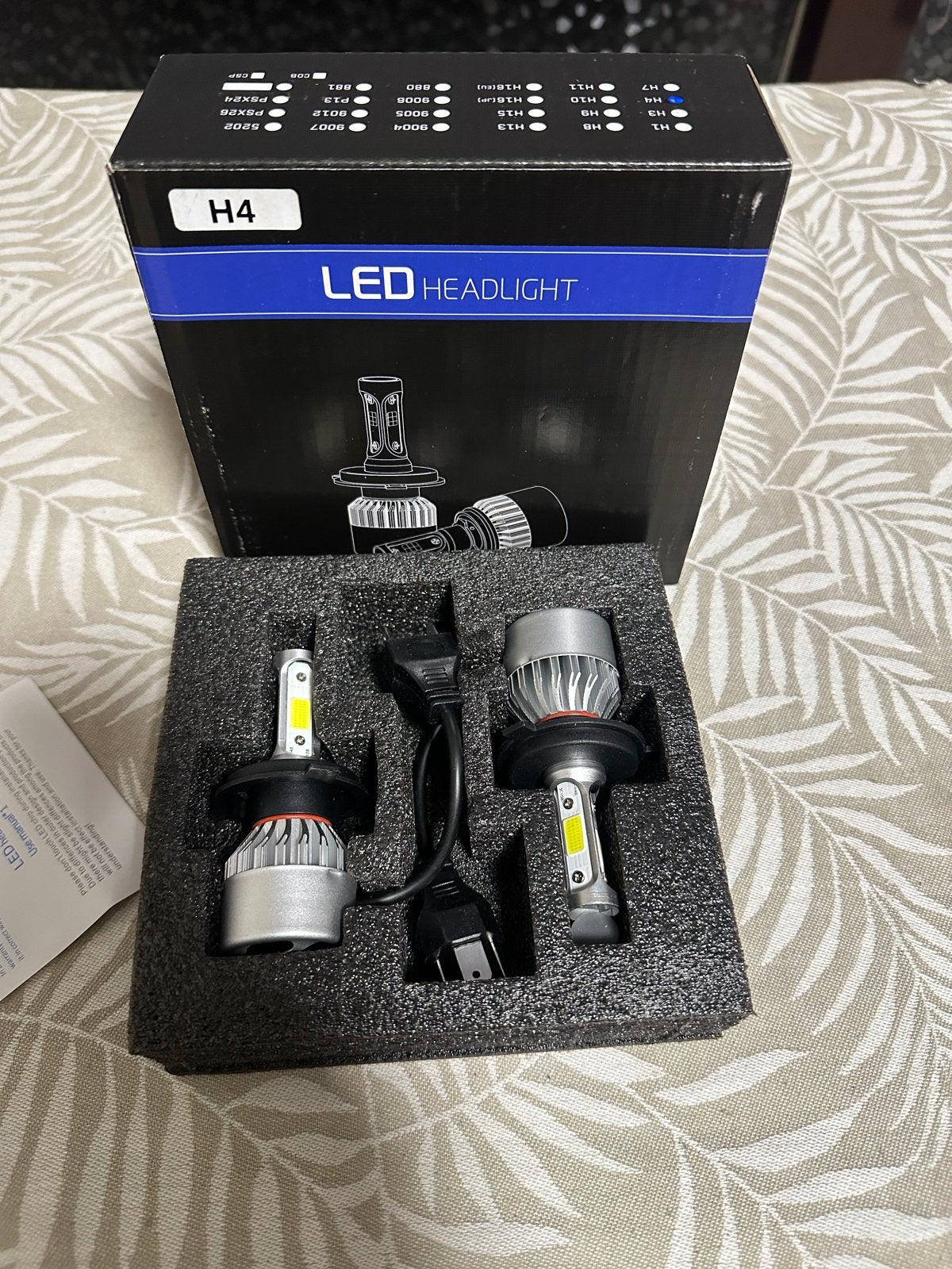 Ledlampen set H4, H7, H1, 9006 (HB4) - 10000 lumen, 6000K, Ophalen of Verzenden, Nieuw, Universele onderdelen
