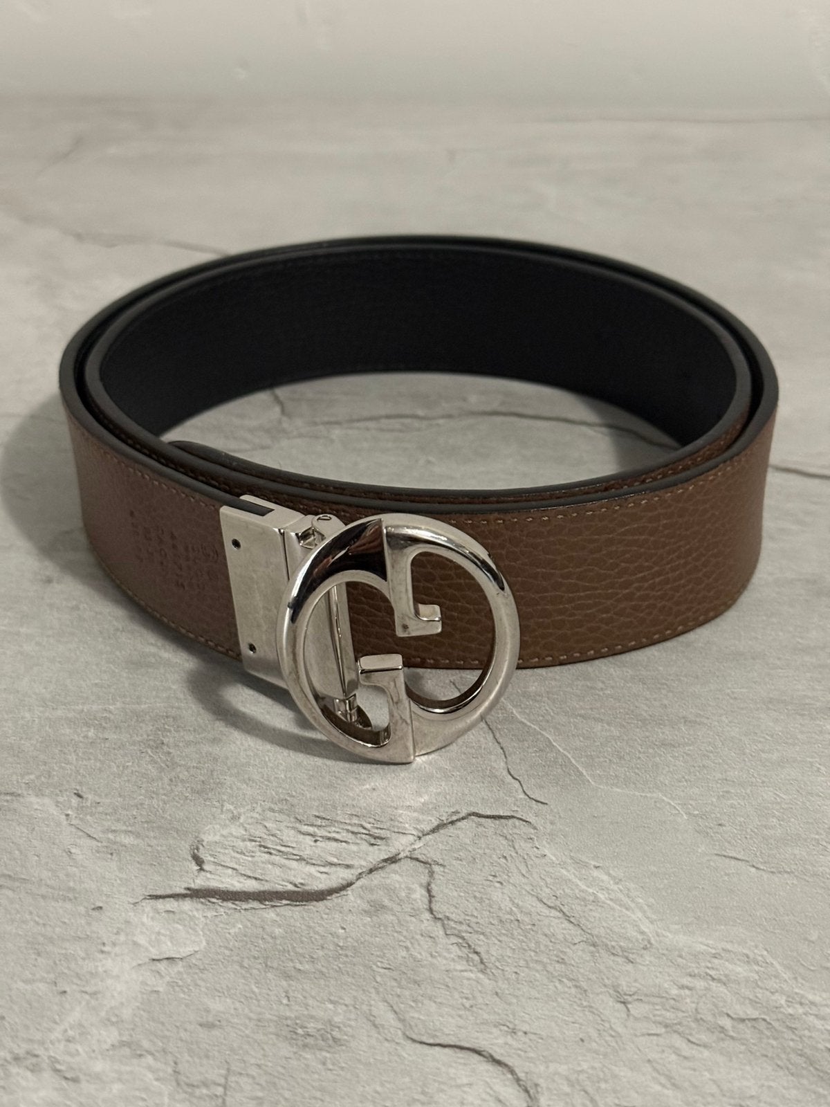 Gucci Reversible Riem 95 (Origineel), 95 tot 105 cm, Ophalen of Verzenden, Riem of Ceintuur, Gedragen