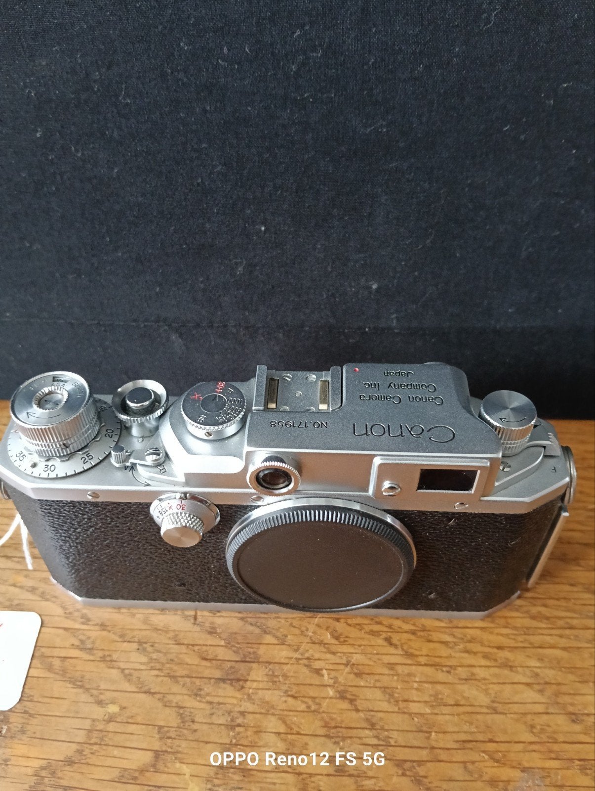 Vintage Canon Rangefinder Camera No. 171958 - Japan, Ophalen of Verzenden, Zo goed als nieuw, Compact, Canon
