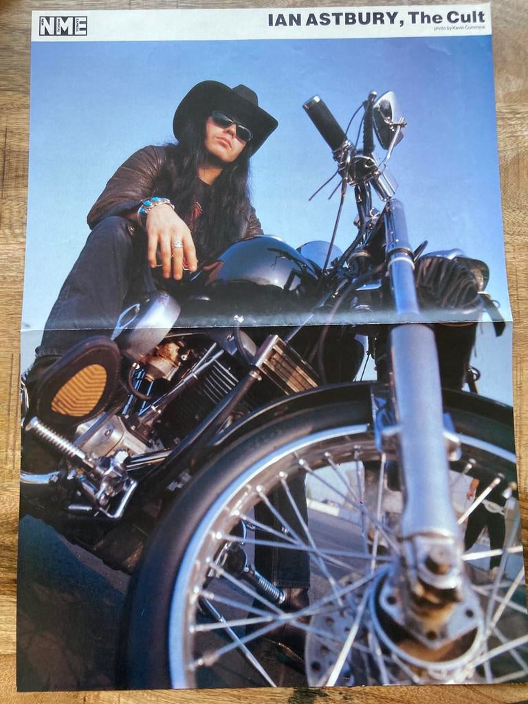 Poster A2 formaat IAN ASTBURY The Cult, Ophalen of Verzenden, Zo goed als nieuw, A1 t/m A3, Film en Tv