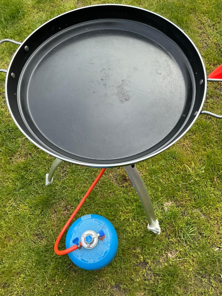Cadac Paella Pan 50 cm, met gasfles en opbergtas, Caravans en Kamperen, Kampeeraccessoires, Ophalen, Zo goed als nieuw
